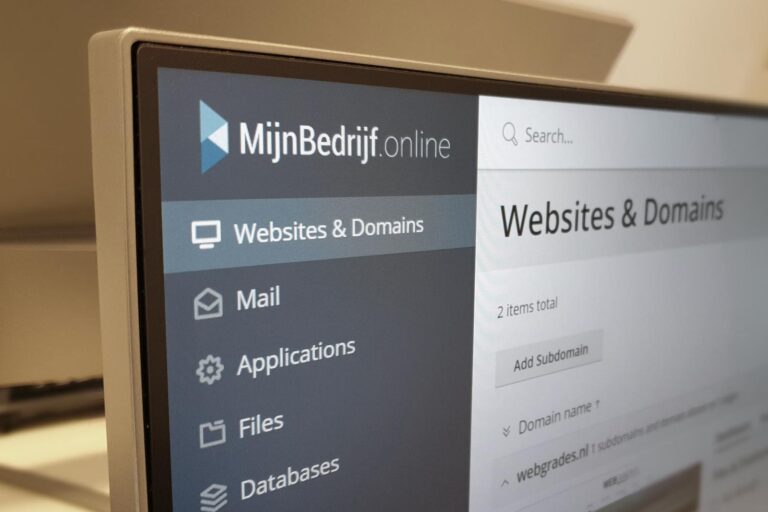 Mijn Bedrijf Online Hosting Paneel